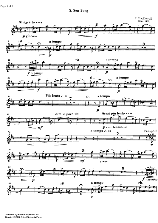 Classical and Romantic Pieces Book 2 - No. 5 - 7 - Oboe