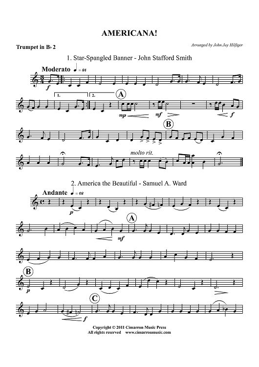 Americana! - Trumpet 2 in Bb