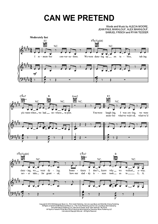 Pretending Sheet Music | Eric Clapton | Piano, Vocal & Guitar Chords  (Right-Hand Melody)