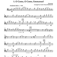 Merry Celli - Four Carols for Cello Quartet or Choir (with optional Bass) - Cello 1