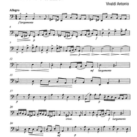 Allegro from a minor concerto - Bass Trombone