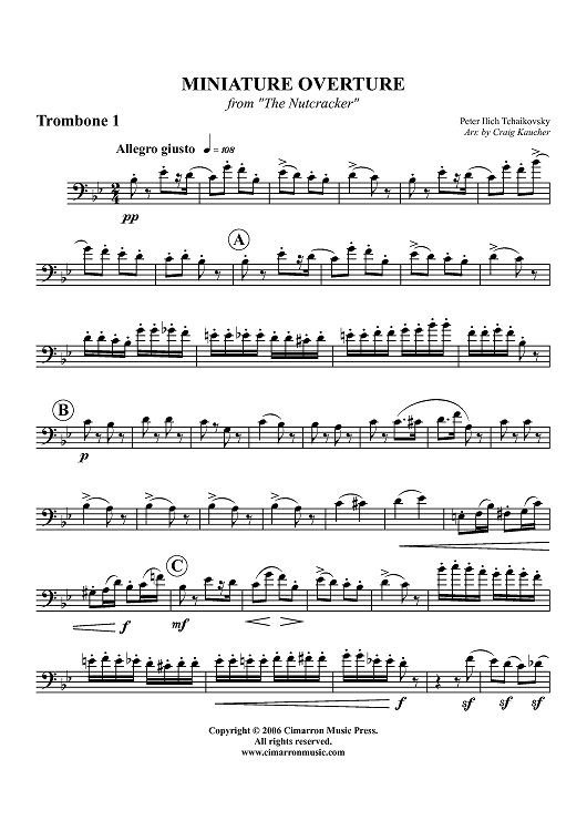 Suite from "The Nutcracker" - Trombone 1