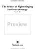 The School of Sight-Singing, Nos. 1 - 20