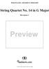 String Quartet No. 14, Movement 1 - Score