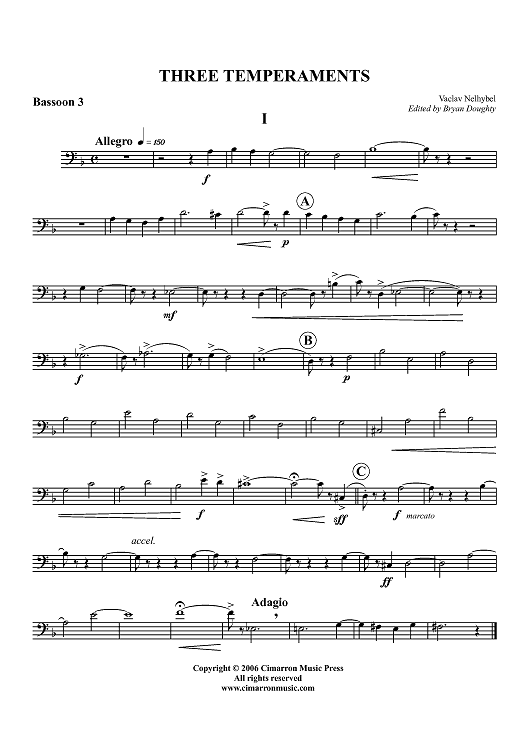 Three Temperaments - Bassoon 3
