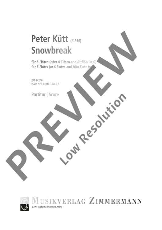 Snowbreak - Score and Parts