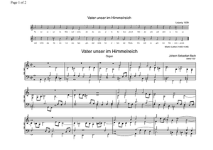 Vater unser im Himmelreich BWV 737