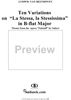 Ten Variations on "La stessa, la stessissima" in B-flat Major, WoO 73