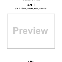 Pace, onore, fede, amore: No. 2 from "Tancredi", Act 1, Scene 1 - Score