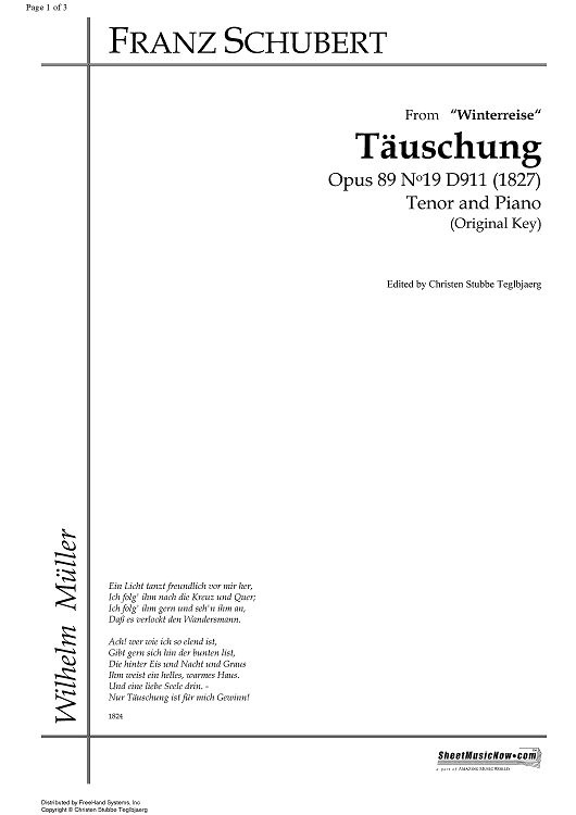 Täuschung Op.89 No.19 D911