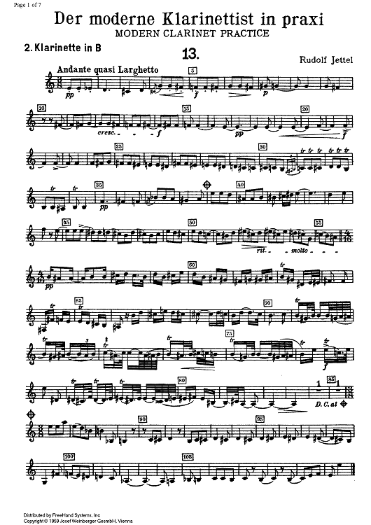 Modern Clarinet Practice Vol. 3 - Clarinet 2