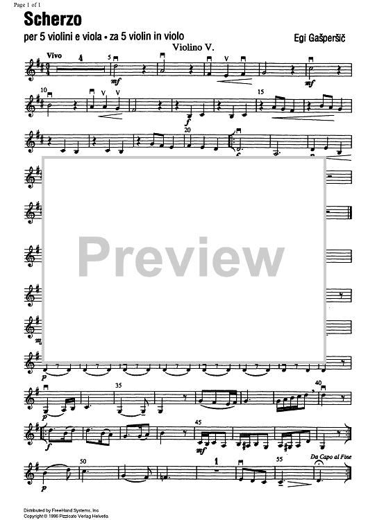 Scherzo - Violin 5