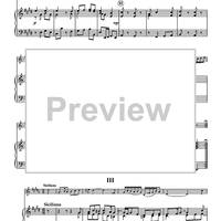 Sonata in E Major, BWV 1035 - Piano Score