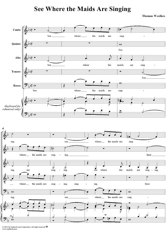See Where the Maids Are Singing