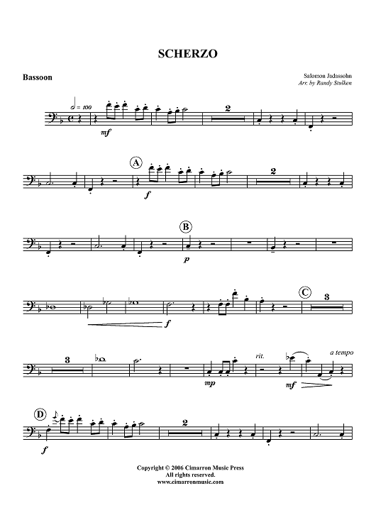 Scherzo - Bassoon
