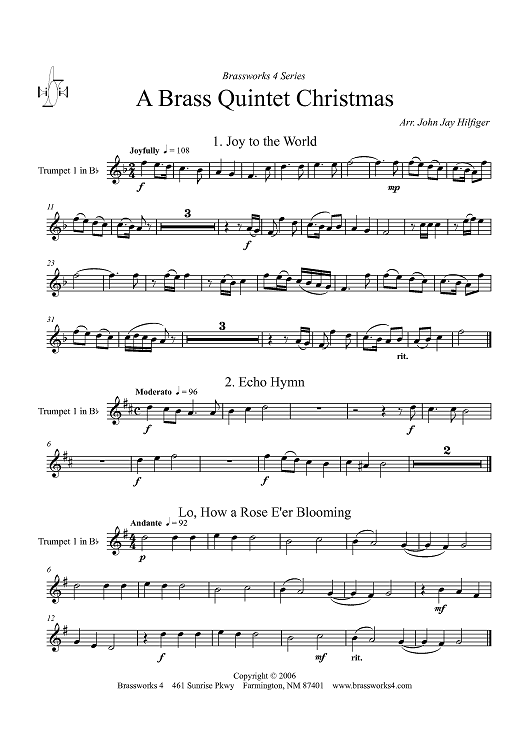 A Brass Quintet Christmas - Trumpet 1 in B-flat