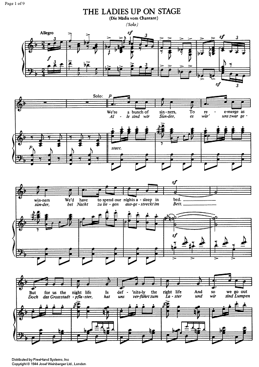 The Ladies Up on Stage