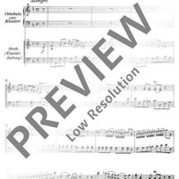 Concerto F Major - Vocal/piano Score