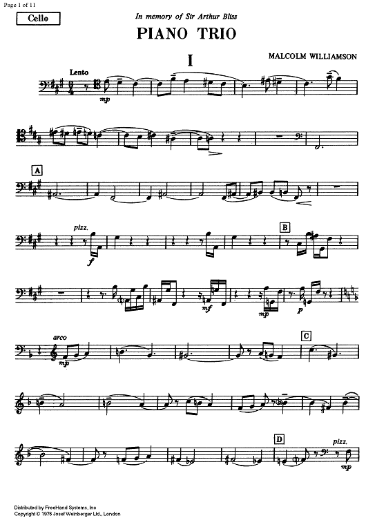 Piano Trio - Cello