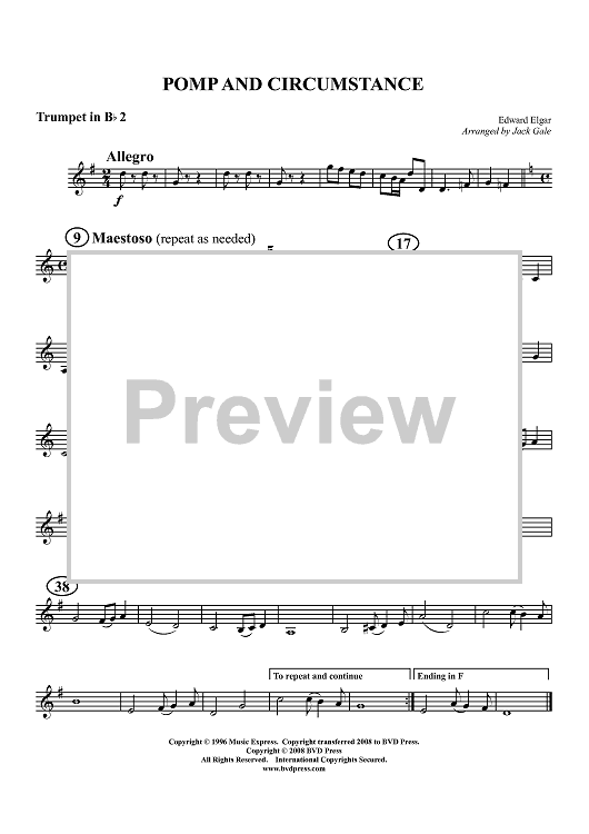 Pomp and Circumstance - Trumpet 2