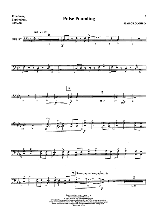 Pulse Pounding - Trombone, Euphonium BC, Bassoon