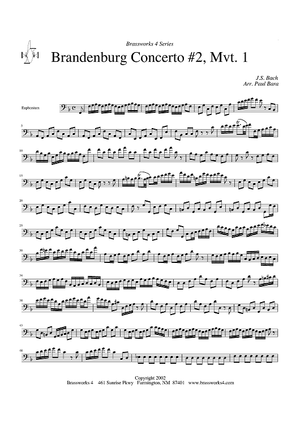 Brandenburg Concerto #2, Mvt. 1 - Euphonium