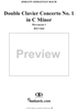 Double Clavier Concerto No. 1 in C Minor, Movement 1   (BWV 1060) - Score