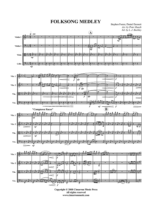 Folksong Medley - Score