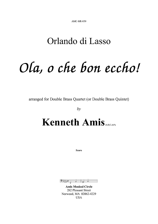 Ola, o che bon eccho! - Introductory Notes