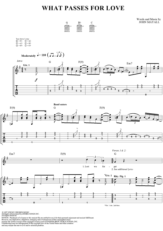 What Passes For Love