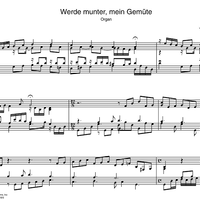 Werde munter, mein Gemüte BWV 1118