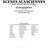 Scenes Alsaciennes - II. Au Cabaret (At the Tavern) - Score