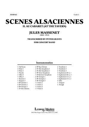 Scenes Alsaciennes - II. Au Cabaret (At the Tavern) - Score