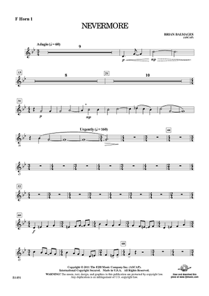 Nevermore - F Horn 1