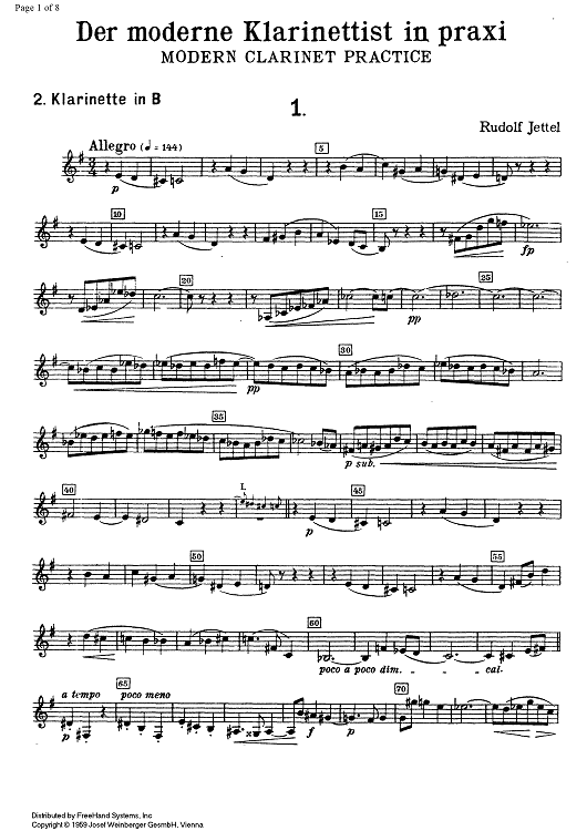 Modern Clarinet Practice Vol. 1 - Clarinet 2
