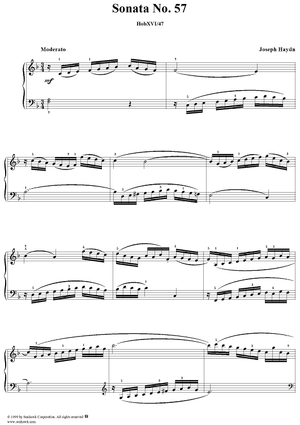 Piano Sonata no. 57 in F Major
