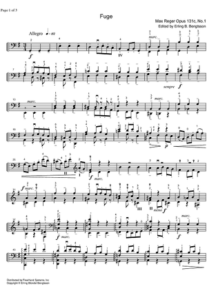 Suite Op.131c No. 1 - Cello