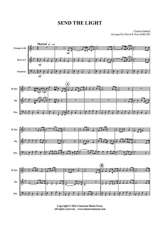 Send the Light - Score