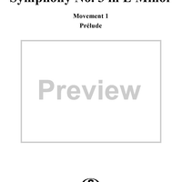 Symphony No. 3 in E Minor, Op. 13: Movt. 1