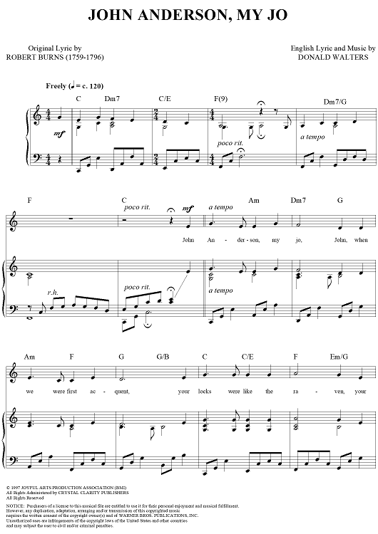John Anderson, My Jo