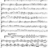 Quartet in E major - Flute 2/Violin 2