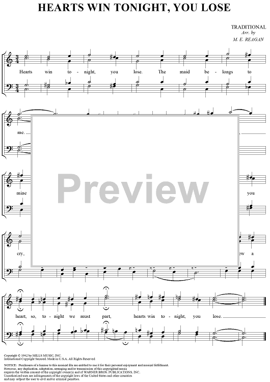 Hearts Win To-Night, You Lose