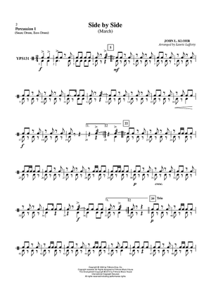 Side by Side (March) - Percussion 1
