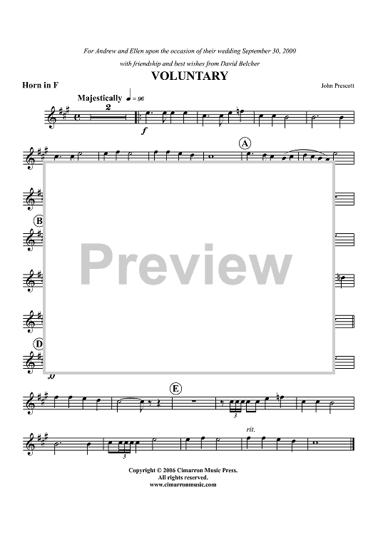 Voluntary - Horn in F