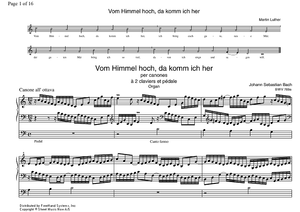 Vom Himmel hoch, da komm ich her BWV 769a