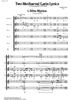 2 Mediaeval Latin Lyrics Op. 1 - Score