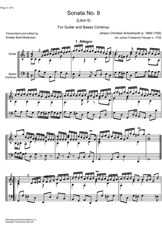 Sonata No. 8 Libro  5