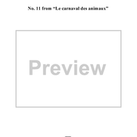 Le carnaval des animaux, No. 11: Pianists - Score