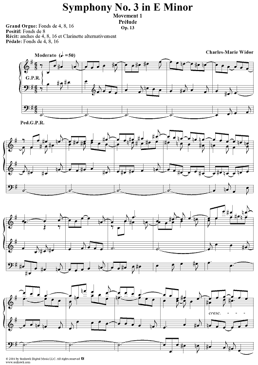 Symphony No. 3 in E Minor, Op. 13: Movt. 1