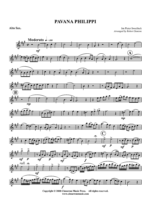 Pavana Philippi - Alto Sax